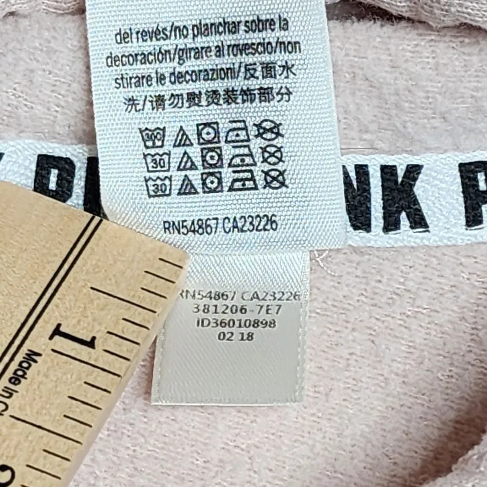 Pink by VS Hooded Pullover Sweater size XS Light‎ Pink